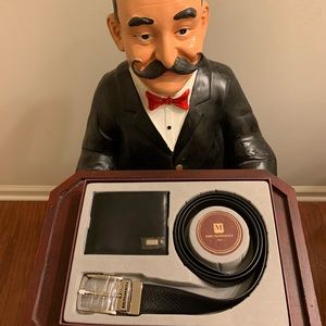Bruno Magli wallet & belt gift set